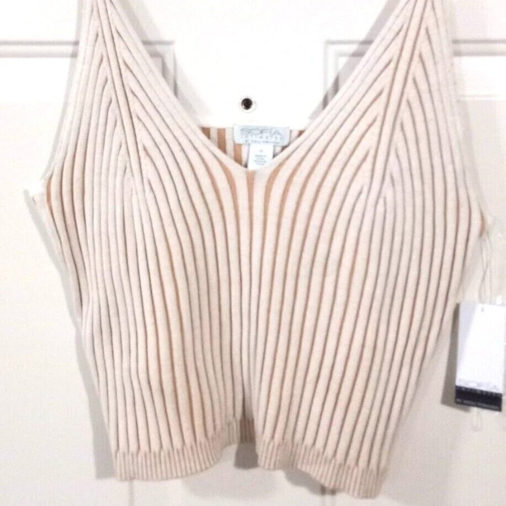 Sofia Vergara Womens Intimates Contour Rib Vanilla Ice Tank